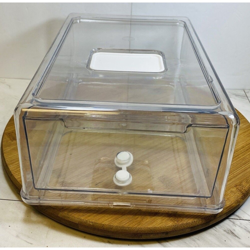 Clear Plastic Refrigerator Organizer Storage Drawer Bin 11.5”x8”x4.5” New - Picture 5 of 5